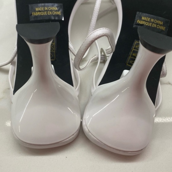 Jeffrey Campbell White Sculptural Heel Sandals